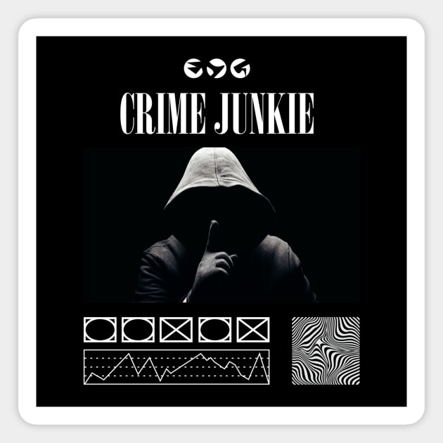 Dark Aesthetic Streetwear Inspired by Crime Junkie Podcast Magnet by TeeTrendz